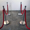 Six stylish bollards from RSVP Event Hire in Perth, creating an elegant entrance for your next event.