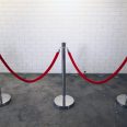 A set of six elegant bollards from RSVP Event Hire in Perth, ideal for welcoming guests.