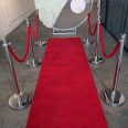 A luxurious 3-metre Red Carpet featuring six chic bollards from RSVP Event Hire in Perth, perfect for a glamorous event setup.