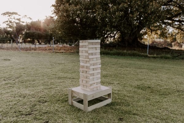 Giant Jenga Giant Jenga - available for hire from Perth's own RSVP Event Hire